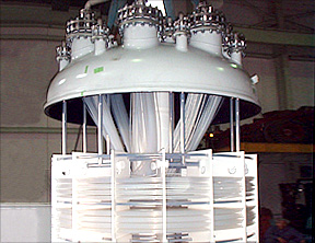 Large fluororesin heat exchanger